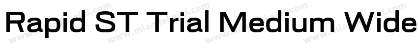 Rapid ST Trial Medium Wide字体转换